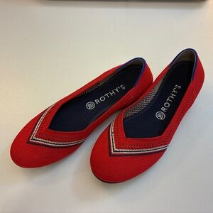 Rothy’s Red Ballet Flat Slip On Size 10.5